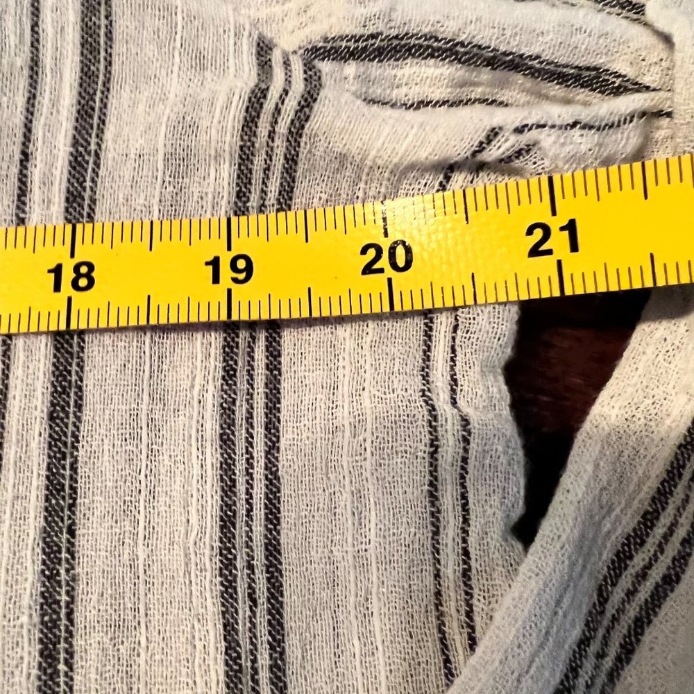 Billabong Grey Stripe Tunic/Coverup M - Picture 9 of 13